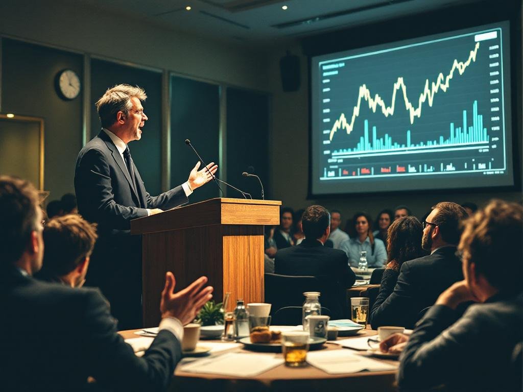 Economist Discussing Interest Rates