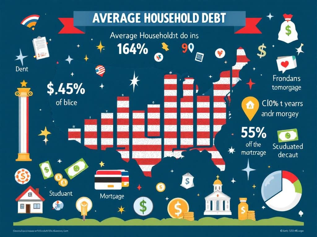 Infographic of Average Household Debt