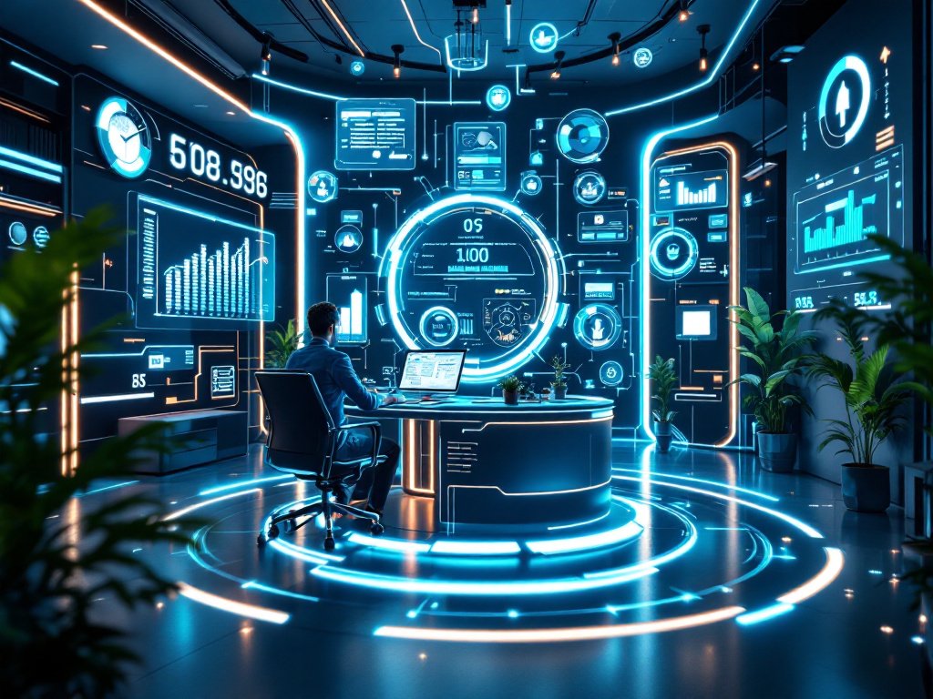 Futuristic Financial Hub