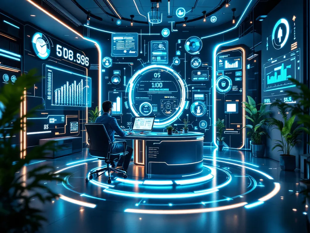 Futuristic Financial Hub